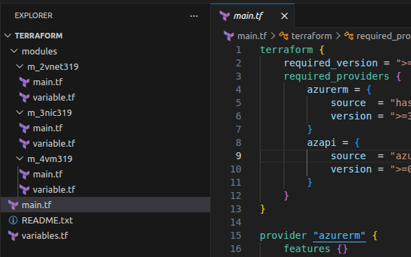 Terraform folder structure
