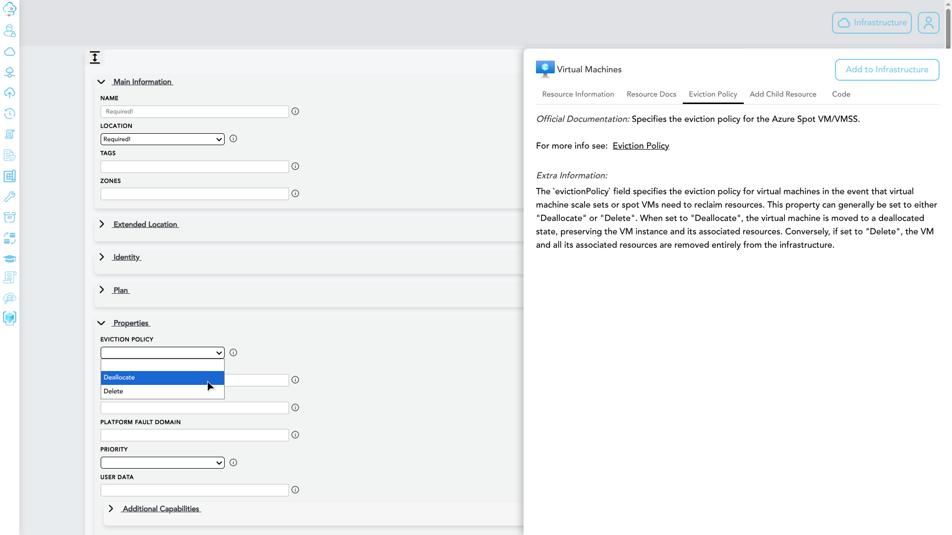 Property documentation tab showing detailed reference for a selected field